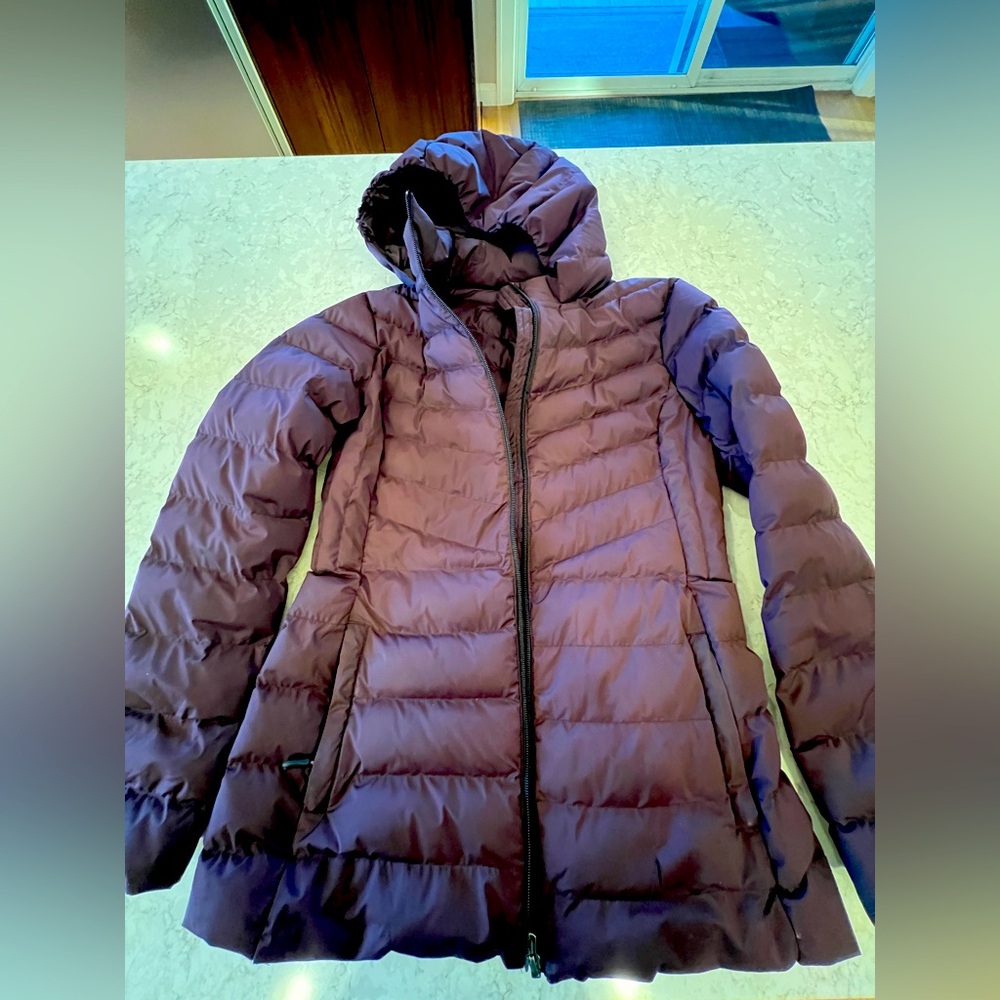 32 degrees Women's hooded Purple Puffer down Jacket